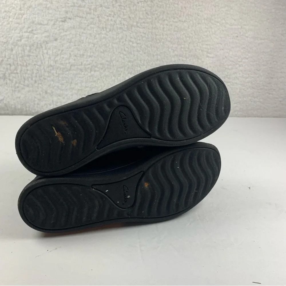 Clarks Womens 6.5 W Cloudsteppers Casual Ankle Boots‎ Black Sillian Tana 7628